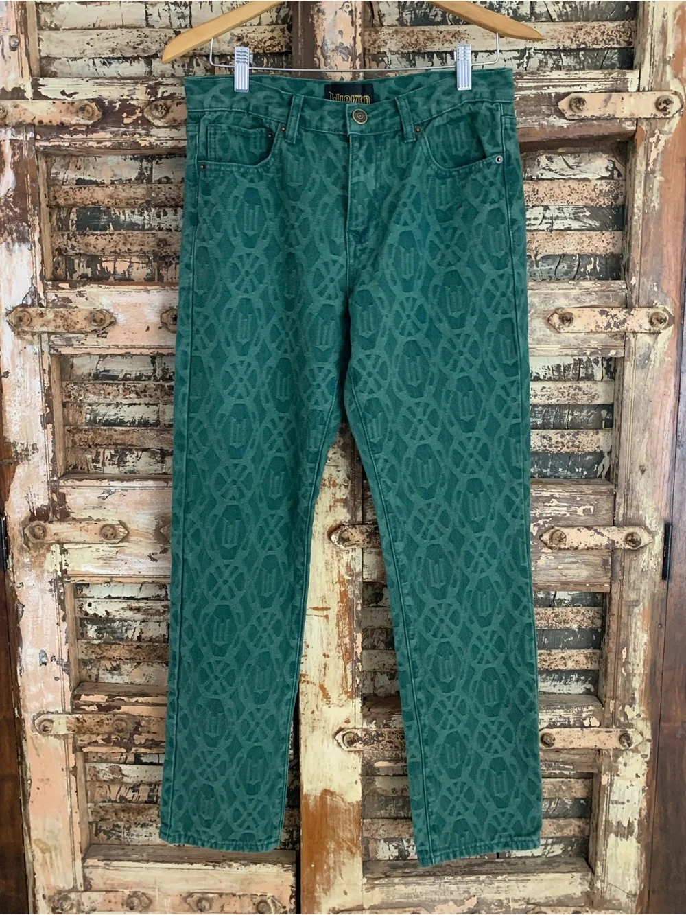 Wicked Movie x Forever 21 Capsule Coll Green Men’s Straight-Leg Jeans Elphaba 30